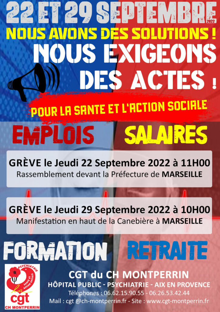 Tract appel sante as jeudi 22 septembre 2022